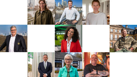 Collage aus mehreren Personen